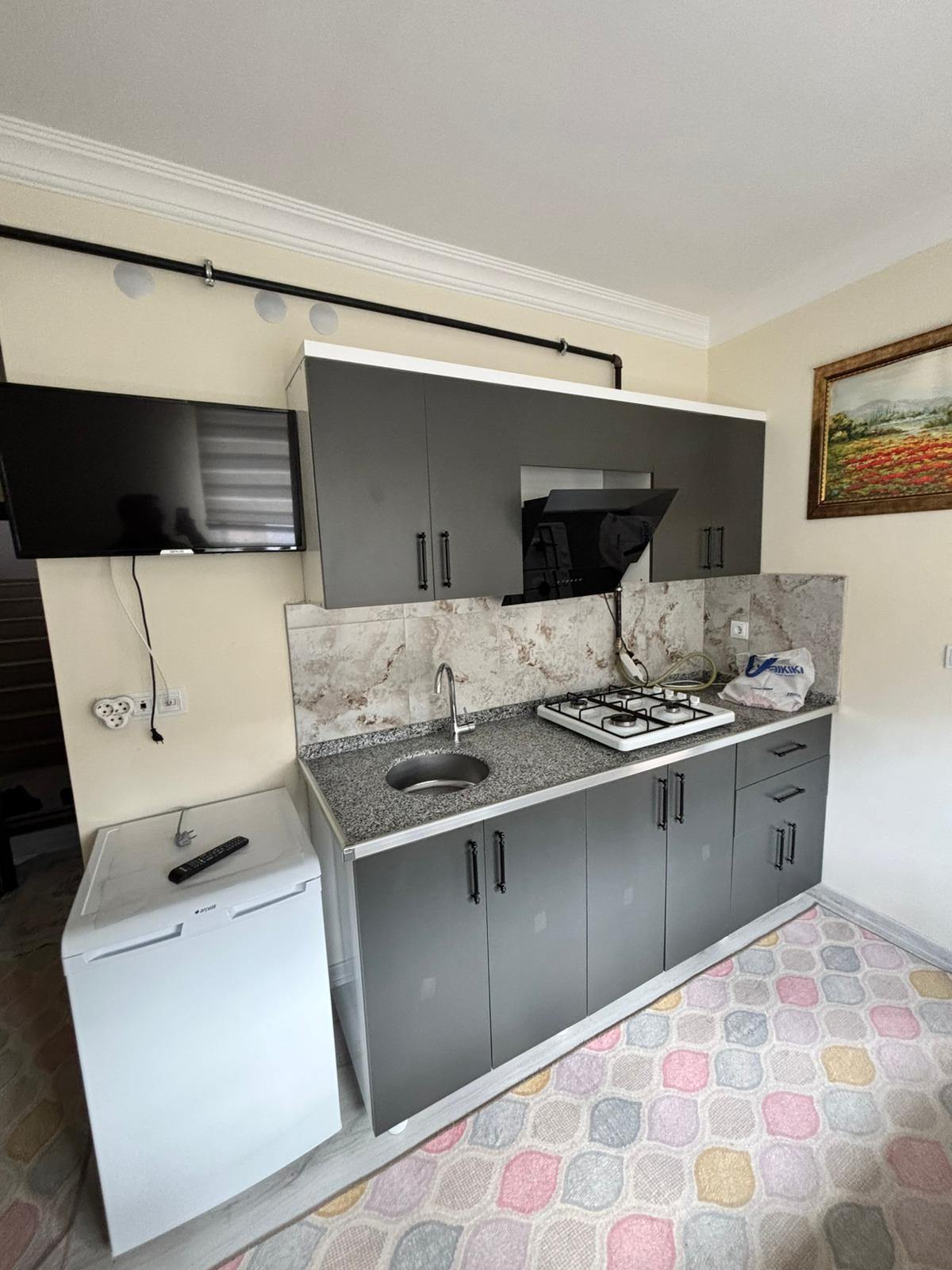 Merkezde kiralık 1+1 eşyelı apart